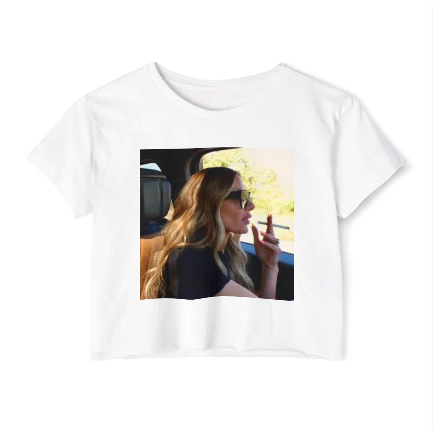 Dorit Kemsley Smoking Meme Crop T-Shirt – Glamour. Chaos. Nicotine.