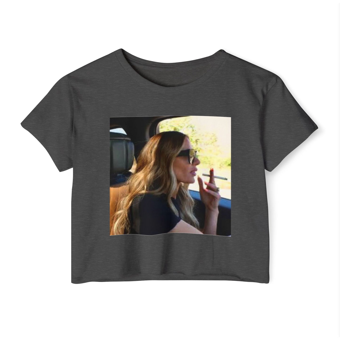 Dorit Kemsley Smoking Meme Crop T-Shirt – Glamour. Chaos. Nicotine.