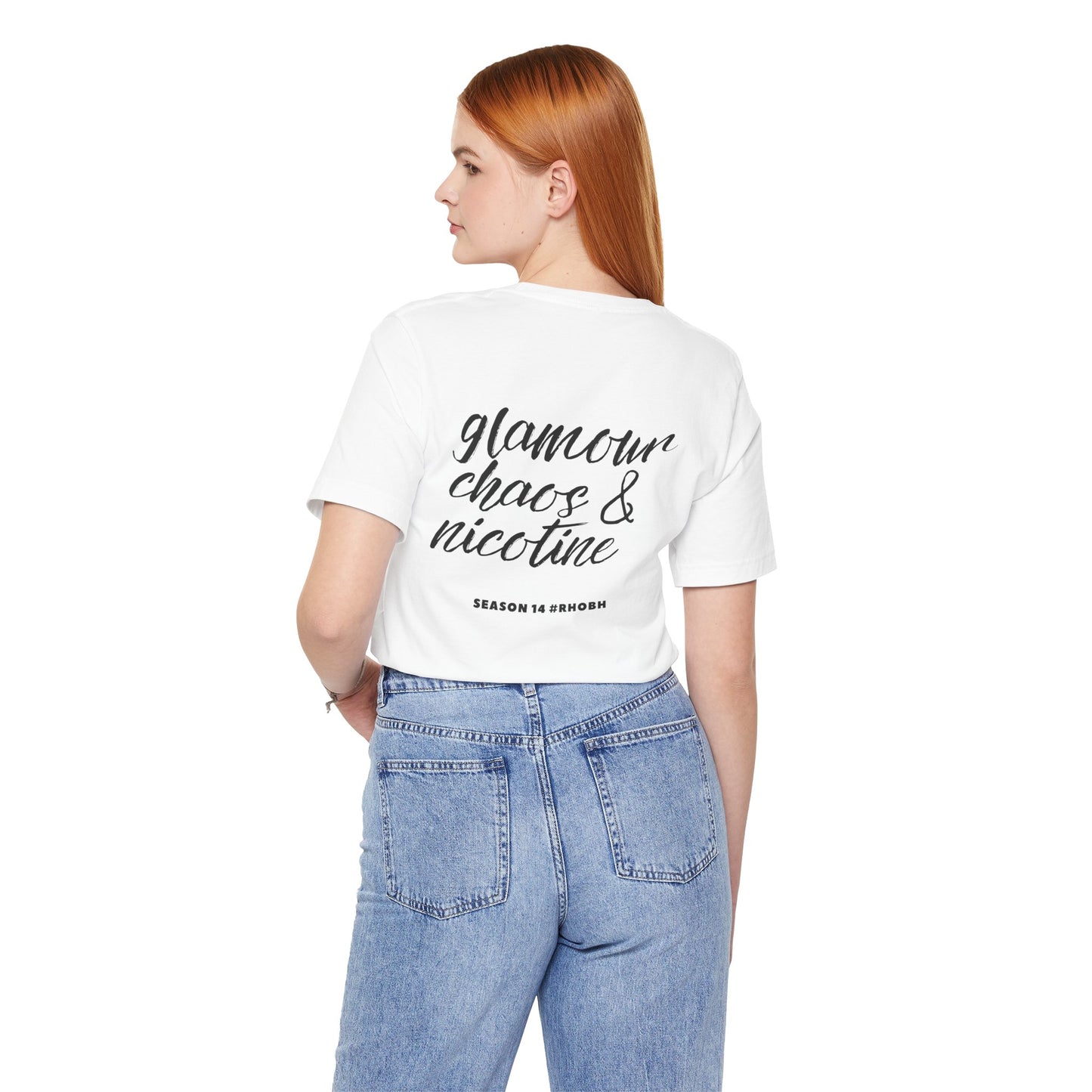 The Real Housewives of Beverly Hills | Dorit Smoking Meme T-Shirt – Glamour. Chaos. Nicotine.
